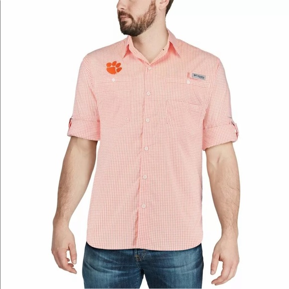 Columbia | Shirts | Columbia Clemson University Tigers Mens Clg Super  Tamiami Long Sleeve Shirt Xl | Poshmark